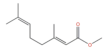 (Z)-methyl 3,7-dimethyl-2,6-octadienoate